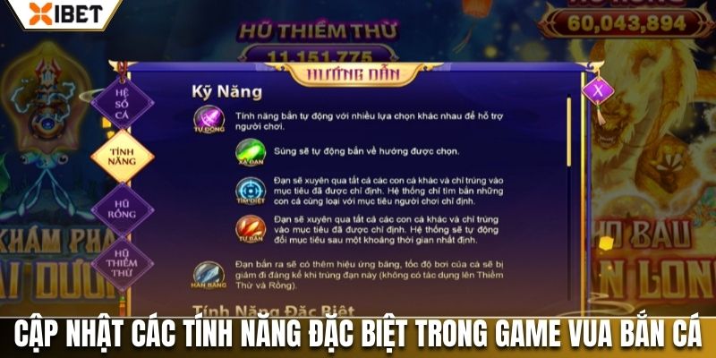 Cập nhật các tính năng đặc biệt trong game Vua Bắn Cá cần phải nắm