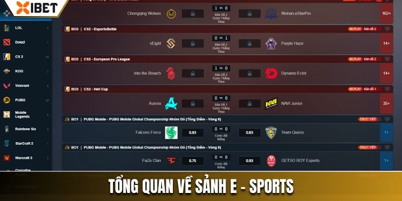 E-Sports là sảnh cược hấp dẫn không thể bỏ lỡ