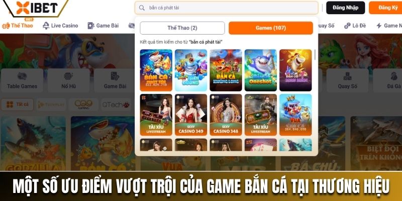 Một số ưu điểm vượt trội của game bắn cá tại thương hiệu