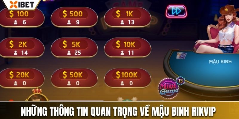 Những thông tin quan trọng về mậu binh Rikvip