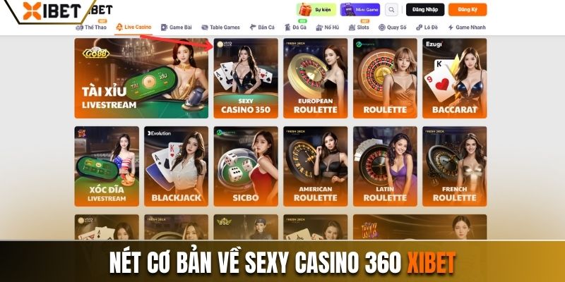 Sơ lược thông tin về sexy casino 360