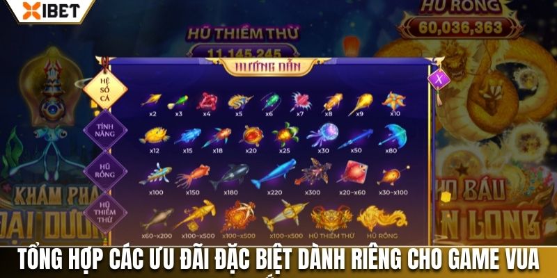 Tổng hợp các ưu đãi đặc biệt dành riêng cho game Vua Bắn Cá hiện nay